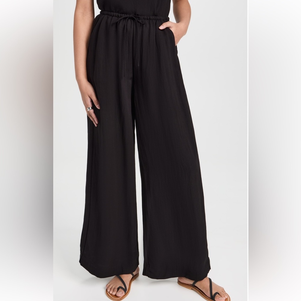 Z Supply Black Wide Leg Drawstring Pants